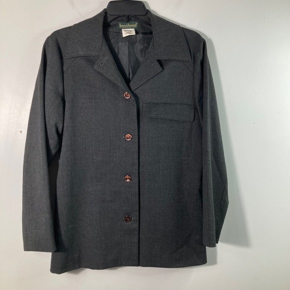Harvé Benard Jackets & Blazers - Harve Benard Women's Gray Wool Blend Blazer‎ Jacket Size 6 Single Breasted